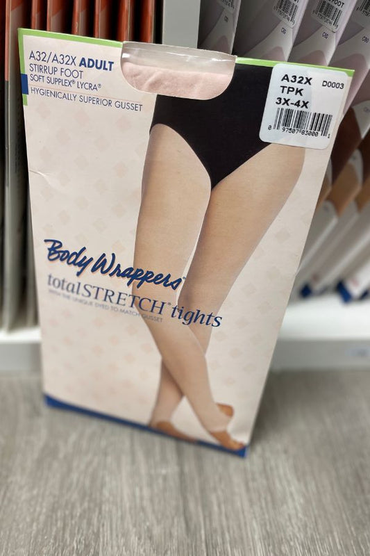 Adult Stirrup Dance Tights Body Wrappers A32 Theatrical Pink at The Dance Shop Long Island
