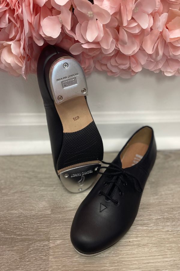 Bloch Ladies Jazz Tap Leather Tap Shoes in Black Style S0301L at The Dance Shop Long Island