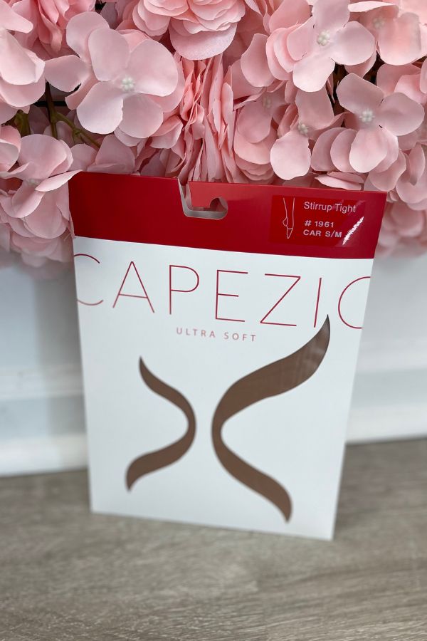 Capezio Adult Ultra Soft Stirrup Tights in Caramel Style 1961 at The Dance Shop Long Island