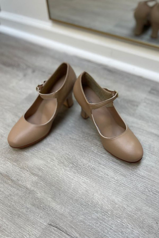 Capezio 653 Manhattan Character Shoes in caramel at The Dance Shop Long Island