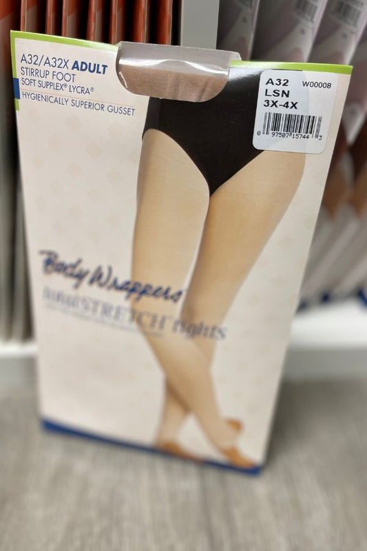 Adult Stirrup Dance Tights Body Wrappers A32 Light Suntan at The Dance Shop Long Island