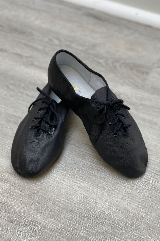 Bloch Children's Jazzsoft Lace Up Jazz Shoes in Black Style S0405G at The Dance Shop Long Island