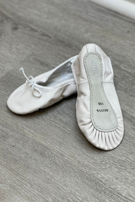 Bloch Ladies Dansoft S0205L White Leather Ballet Shoes at The Dance Shop Long Island