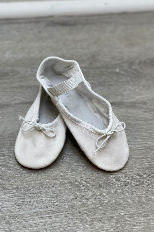 Bloch Dansoft Children's White Leather Ballet Shoes S0205G at The Dance Shop Long Island