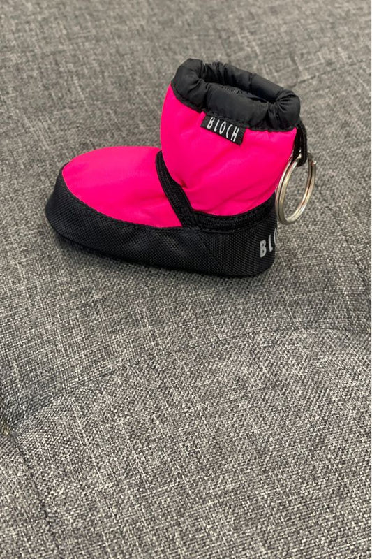 Bloch Mini Bootie Keychain in Fluorescent Pink at The Dance Shop Long Island