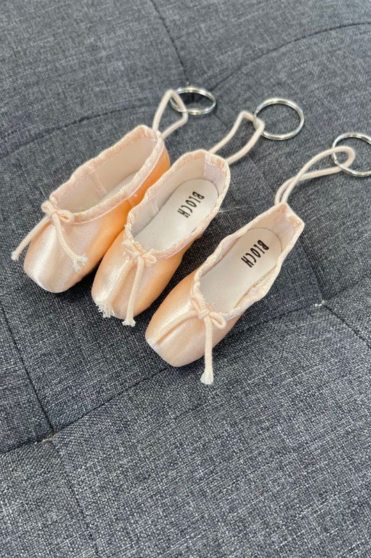Bloch Mini Pointe Shoe Keychain in pink Style A0604 at The Dance Shop Long Island