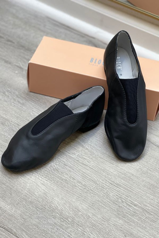 Bloch Super Jazz Slip On Jazz Shoes S0401 in black at The Dance Shop Long Island