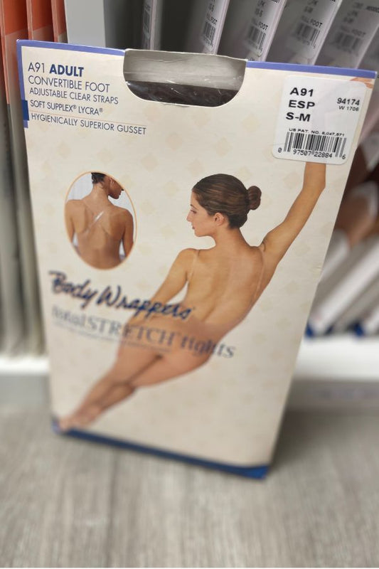 Body Wrappers Adult Convertible Body Tights in Espresso at The Dance Shop Long Island