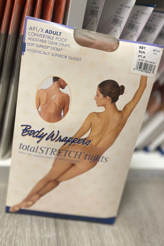 Body Wrappers Adult Convertible Body Tights in Suntan at The Dance Shop Long Island