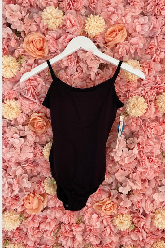 Body Wrappers ProWear Ballet Cut Camisole Leotard in Black sold at The Dance Shop Long Island