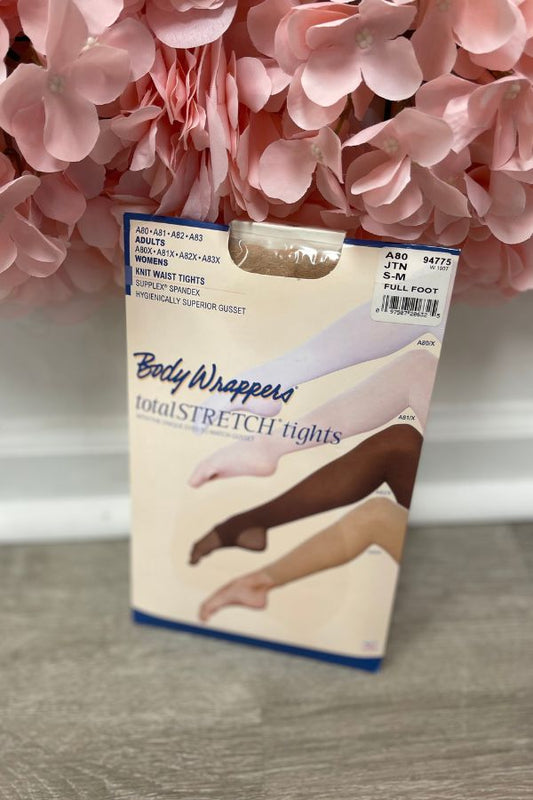 Adult Knit Waist Total Stretch Footed Tights - Jazzy Tan