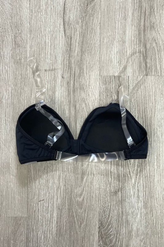 Body Wrappers Black Padded Deep Plunge Bra Style 287 at The Dance Shop Long Island