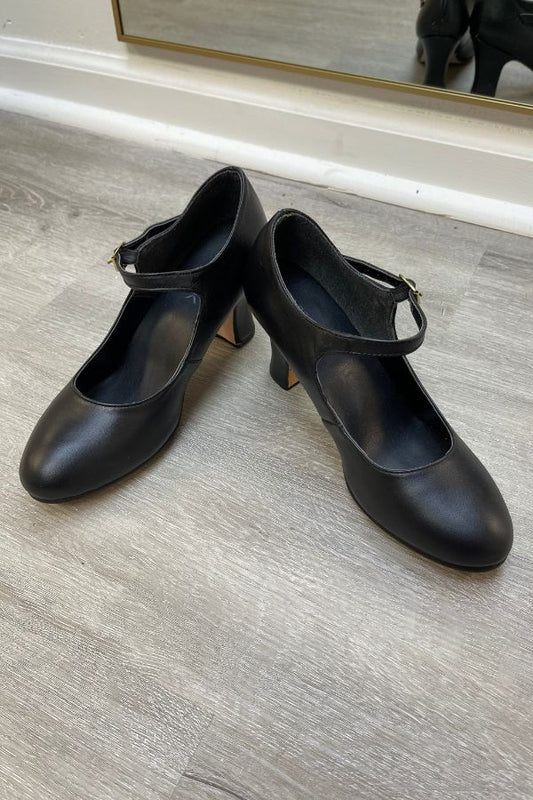 Capezio Black Manhattan Character Shoes 653 at The Dance Shop Long Island