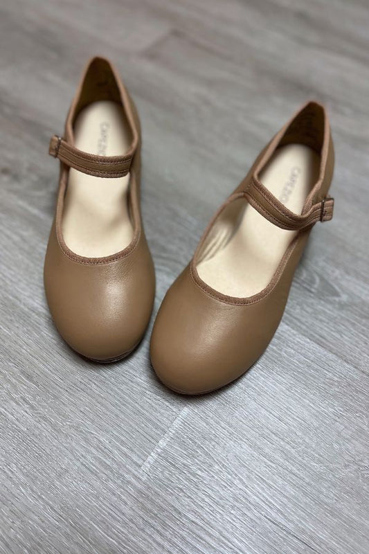 Capezio Adult Mary Jane Buckle Tap Shoes in Caramel Style 3800 at The Dance Shop Long Island
