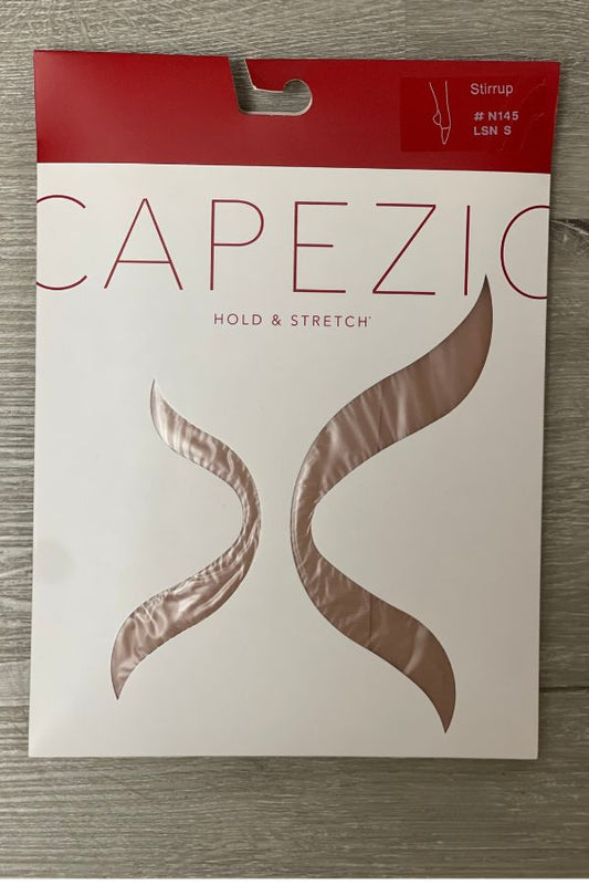Capezio Adult Stirrup Dance Tights in Light Suntan Style N145 at The Dance Shop Long Island