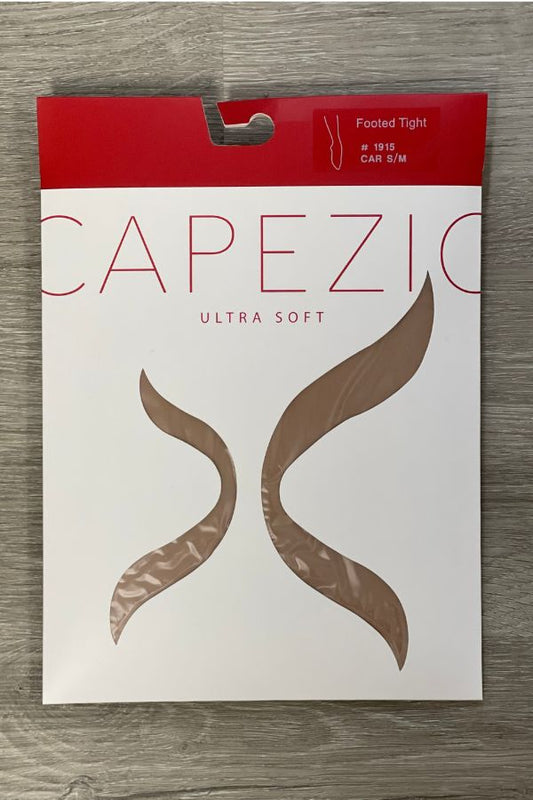 Capezio Adult Ultra Soft Footed Dance Tights in Caramel Style 1915 at The Dance Shop Long Island