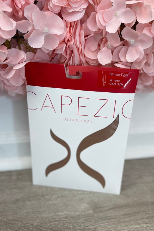 Capezio Adult Ultra Soft Stirrup Tights in Caramel Style 1961 at The Dance Shop Long Island