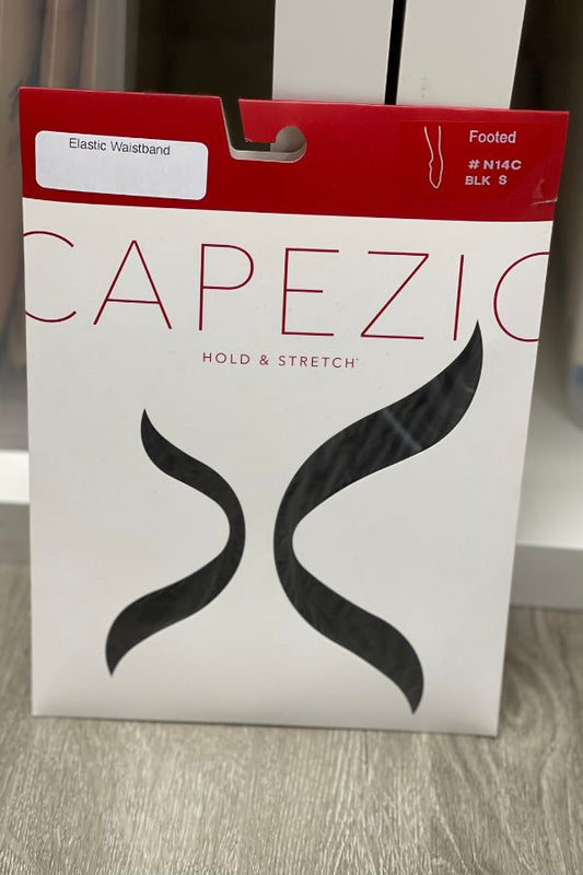 Capezio Children's Hold & Stretch (Ultra Hold) Footed Dance Tights in Black at The Dance Shop Long Island