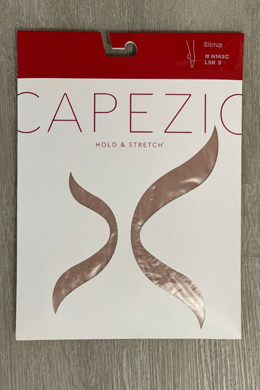 Capezio Children's Ultra Hold Stirrup Tights in Light Suntan Style N145C at The Dance Shop Long Island