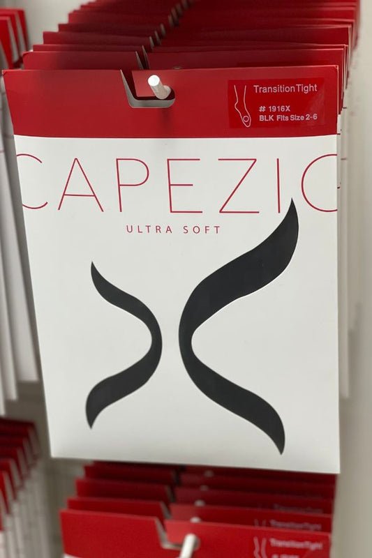 Capezio Children's Ultra Soft Transition Dance Tights in Black Style 1916C at The Dance Shop Long Island