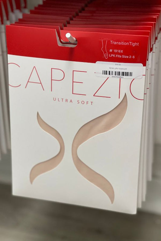 Capezio Children's Ultra Soft Transition Dance Tights in Light Pink Style 1916C at The Dance Shop Long Island