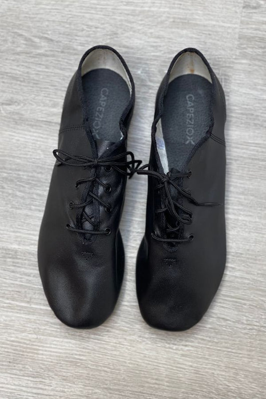 Capezio Adult Oxford Lace Up Jazz Shoes in black Style EJ1C at The Dance Shop Long Island