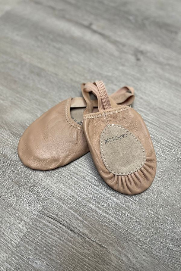 Capezio Pirouette II Leather Turners in Nude at The Dance Shop Long Island