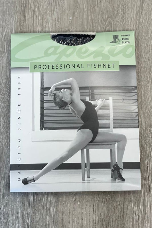 Capezio Professional Seamless Fishnet Tights in Black Style 3000 at The Dance Shop Long Island