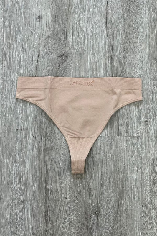 Capezio Seamless Low Rise Thong in Nude 3678 at The Dance Shop Long Island