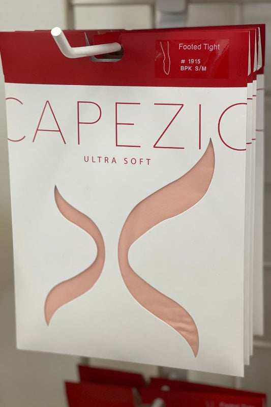 Capezio Ultra Soft Footed Dance Tights in Ballet Pink Style 1915 at The Dance Shop Long Island