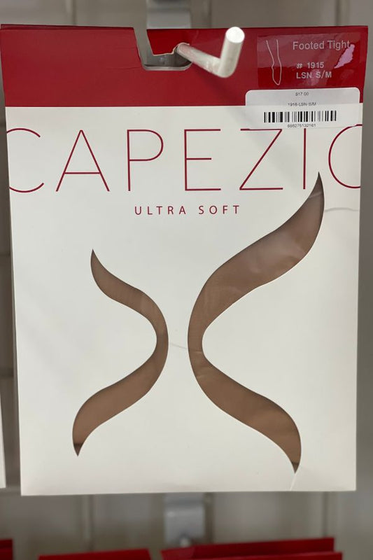 Capezio Adult Ultra Soft Footed Dance Tights in Light Suntan Style 1915 at The Dance Shop Long Island