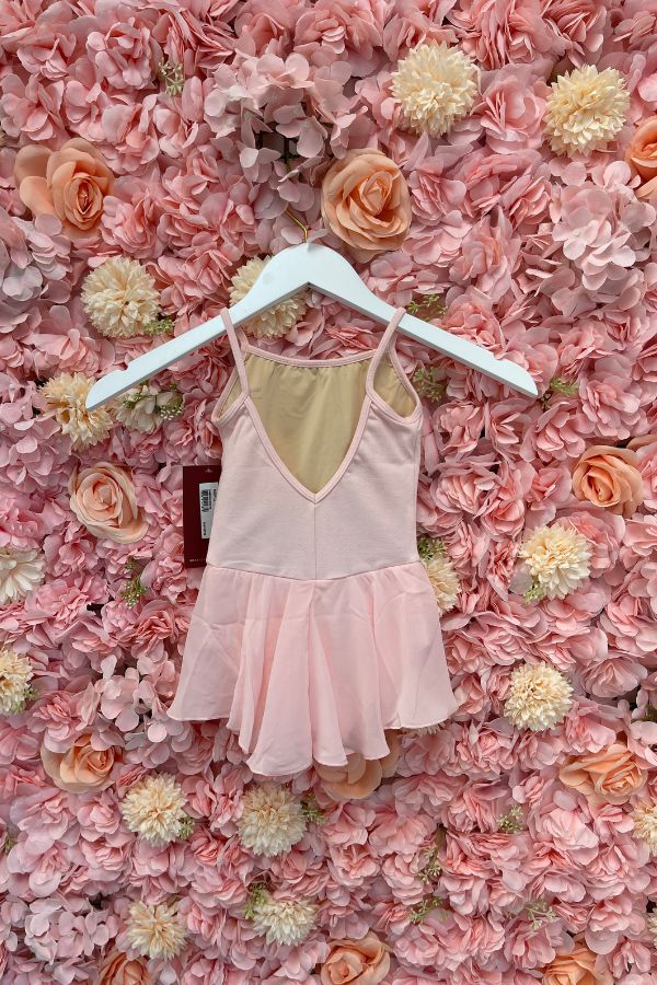 Children's Camisole Dance dress by Mirella in pink back view at The Dance Shop Long Island