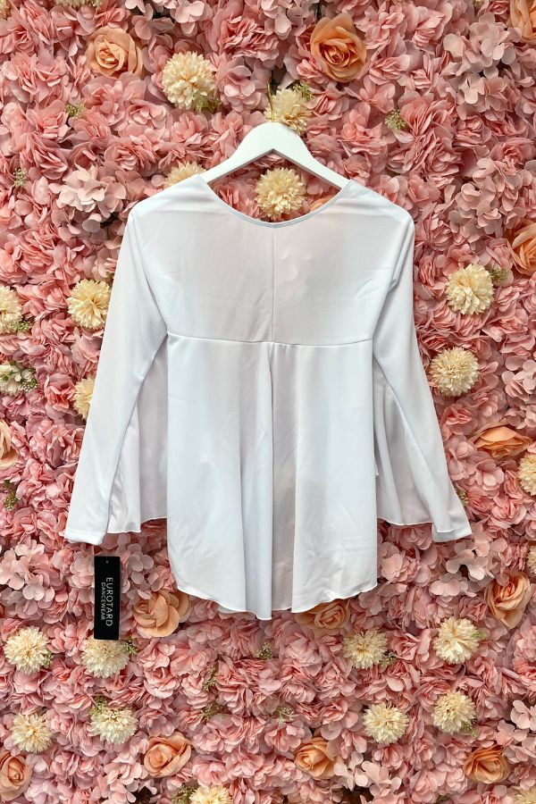 Eurotard 13800C White Girls Angel Shrug Polyester at The Dance Shop Long Island