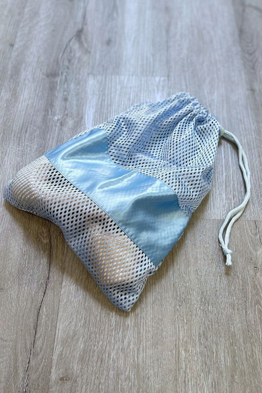 Pillows for Pointes Super Pillowcase Mesh Bag in Sky Blue at The Dance Shop Long Island