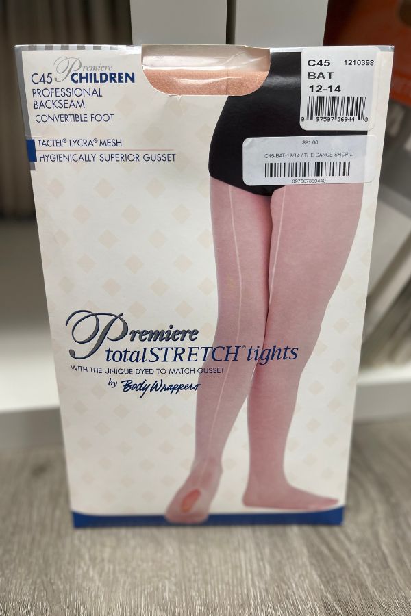 Professional Back Seam Tights for Children in Ballet Pink at The Dance Shop Long Island