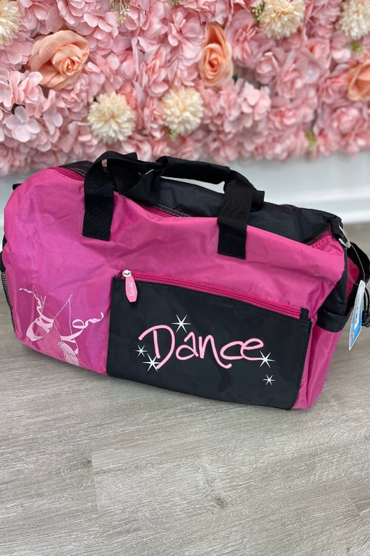 Sansha Hot Pink and Black Large Dance Bag Style KBAG2 at The Dance Shop Long Island