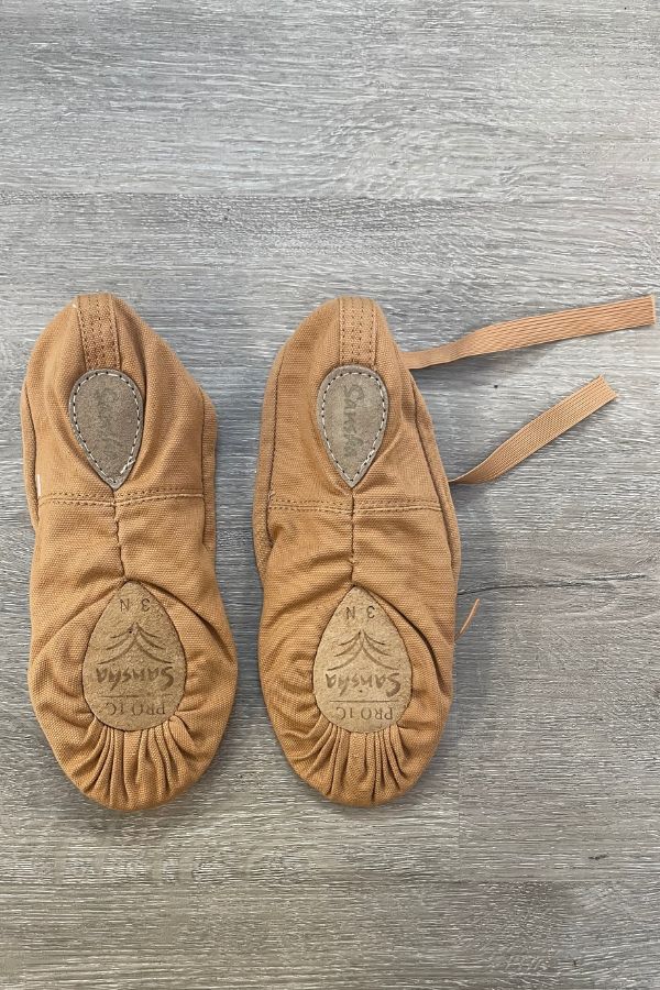 Sansha PRO1C Canvas Split Sole Ballet Shoe - Flesh