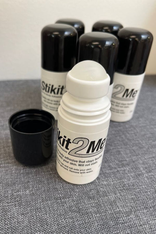 Stikit2Me body adhesive glue for dance competitions at The Dance Shop Long Island